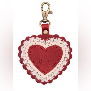 Sweetheart keychain in chili red